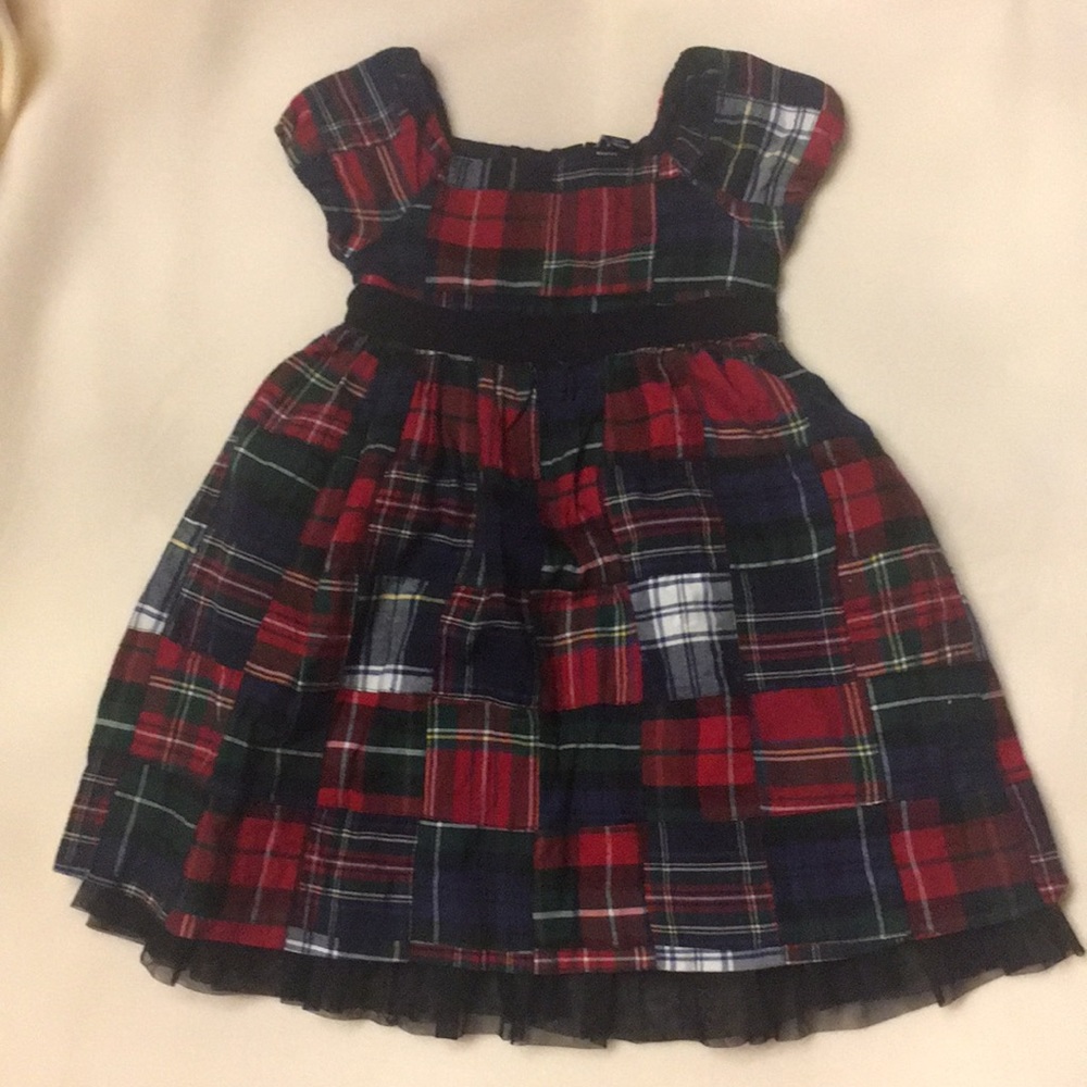 Plaid red and green Christmas dress